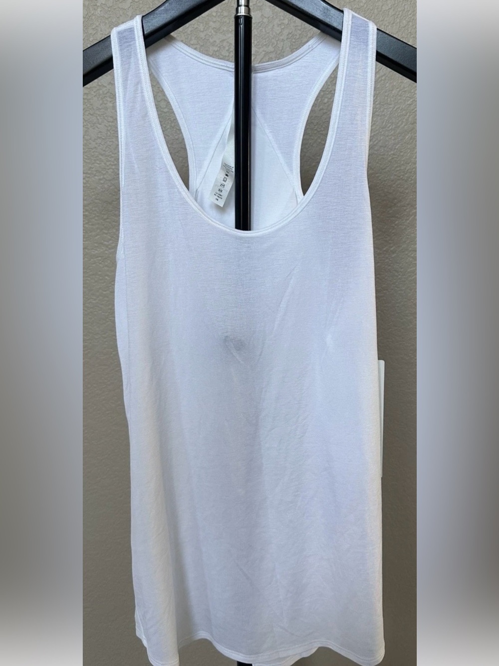 Lululemon Essential Tank Racerback PLEATED• WHITE• NWT•Size 2 - Picture 2 of 14